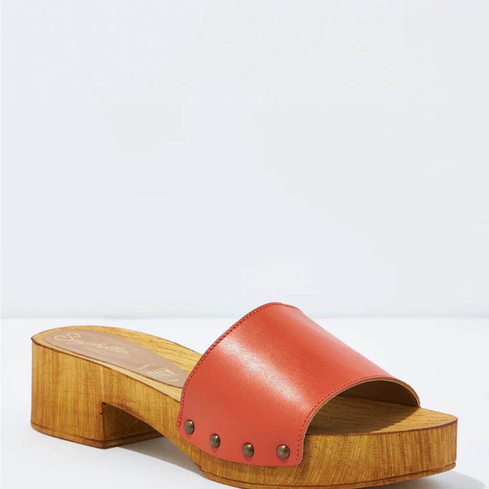 Seychelles marine layer deep orange new in box sz 10 Mule/clog/slide